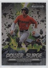 2022 Panini Prizm Draft Picks Power Surge Silver Prizm Justin Boyd #PS-JB 2b2