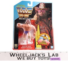 Macho Man Randy Savage Purple Shorts WWF Wrestling 1990 Hasbro NEW SEALED