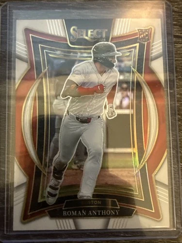 2025 Panini Select - Concourse Roman Anthony #75 Silver Prizm (RC) Numbered/99