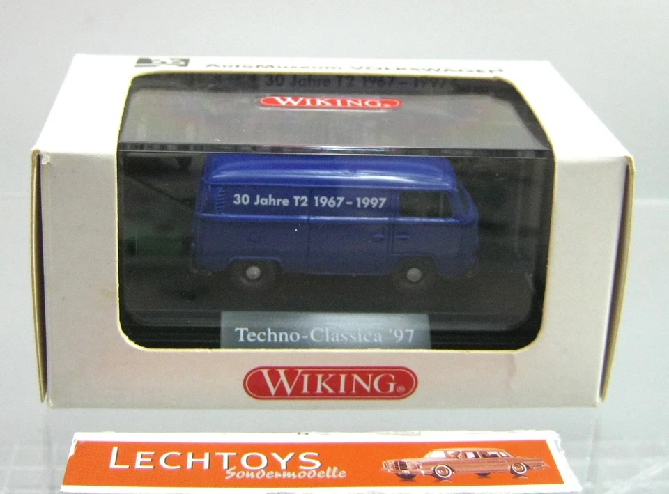 Wiking 1:87, VW T2 Kasten, 30 JAhre VW T2, 1997, Techno Classica Sondermodell