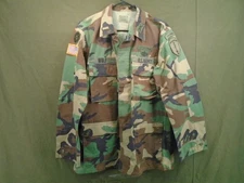 US Military Army Ranger BDU Camo Combat Coat Size Medium Regular 1996 Wolf 253-D