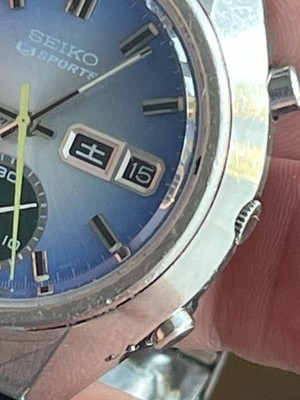 Vintage Seiko 5 Sports Speed timer Sunrise 6139-8040 Chrono