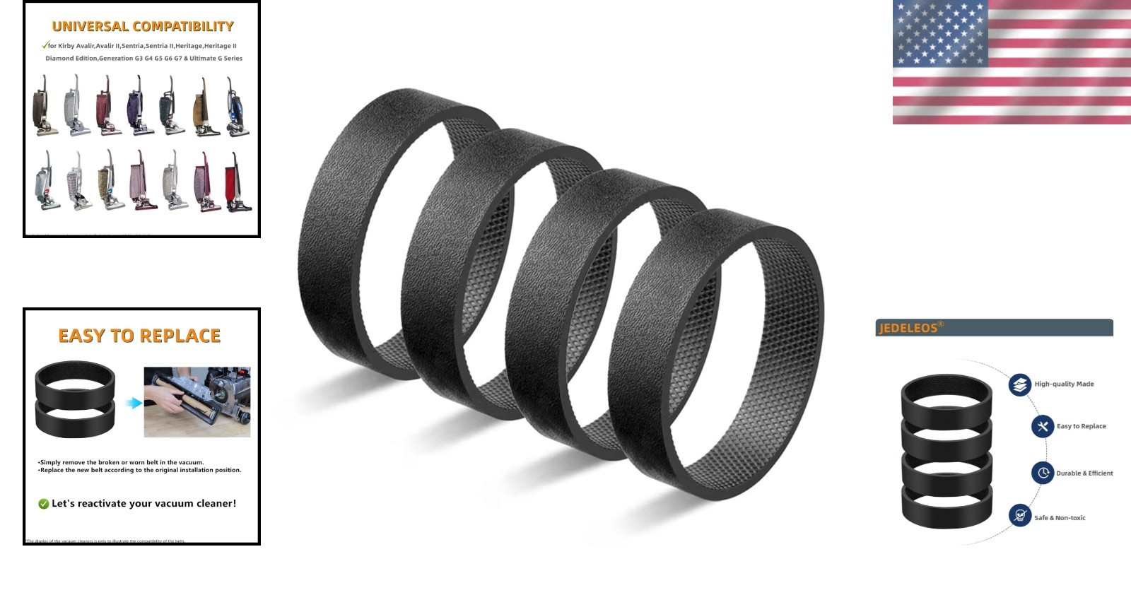 Essential Replacement Belts for Kirby Avalir, Sentria & Heritage Vacuum Series thumbnail 2
