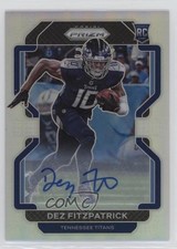 2021 Panini Prizm Rookie Silver Prizm Auto Dez Fitzpatrick #366 Auto 4f5