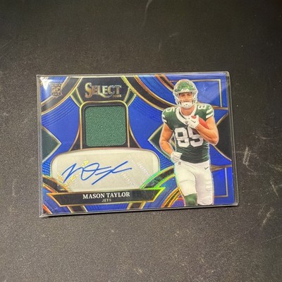 2025 Panini Select Rookie Signature Materials Mason Taylor Patch Auto Blue /149