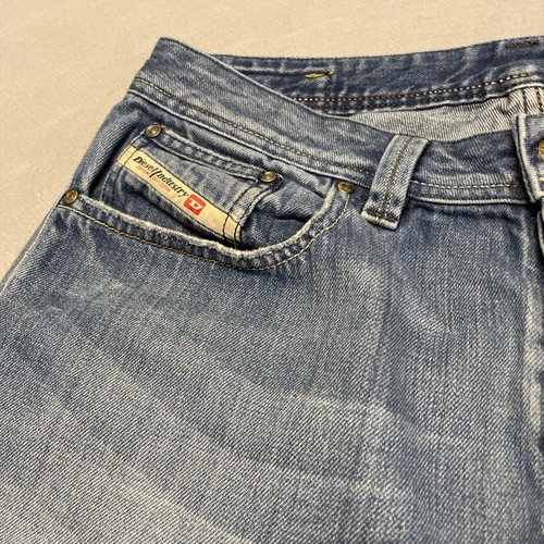 Diesel Jeans Mens W32 L32 Blue Levin Baggy Distressed Y2K Made In Italy Vintage - Picture 4 of 12