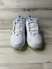 Nike Force Trout 9 Pro MCS White Blue Baseball Cleats FQ7726-104 Men’s Sz: 10.5