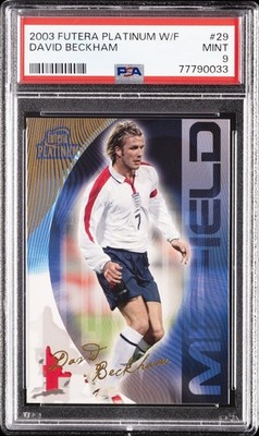 2003 FUTERA PLATINUM WORLD FOOTBALL #29 DAVID BECKHAM PSA 9 | eBay
