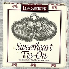 Longaberger Sweetheart Basket Tie-On - New
