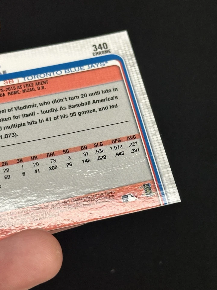 2019 Topps Chrome Sapphire Vladimir Guerrero Jr RC Blue Jays READ - Image 3 of 3