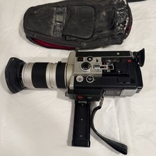 Canon Autozoom 1014 Electronic Super 8 Zoom Reflex Movie Camera Macro Lens Case