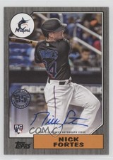 2022 Update 1987 Topps Baseball Black 93/199 Nick Fortes #87BA-NF Auto 3q5
