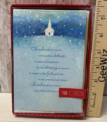 18 New Chiristmas Cards & Envelopes. WISHING YOU A SEASON OF BLESSINGS. FREE S/H