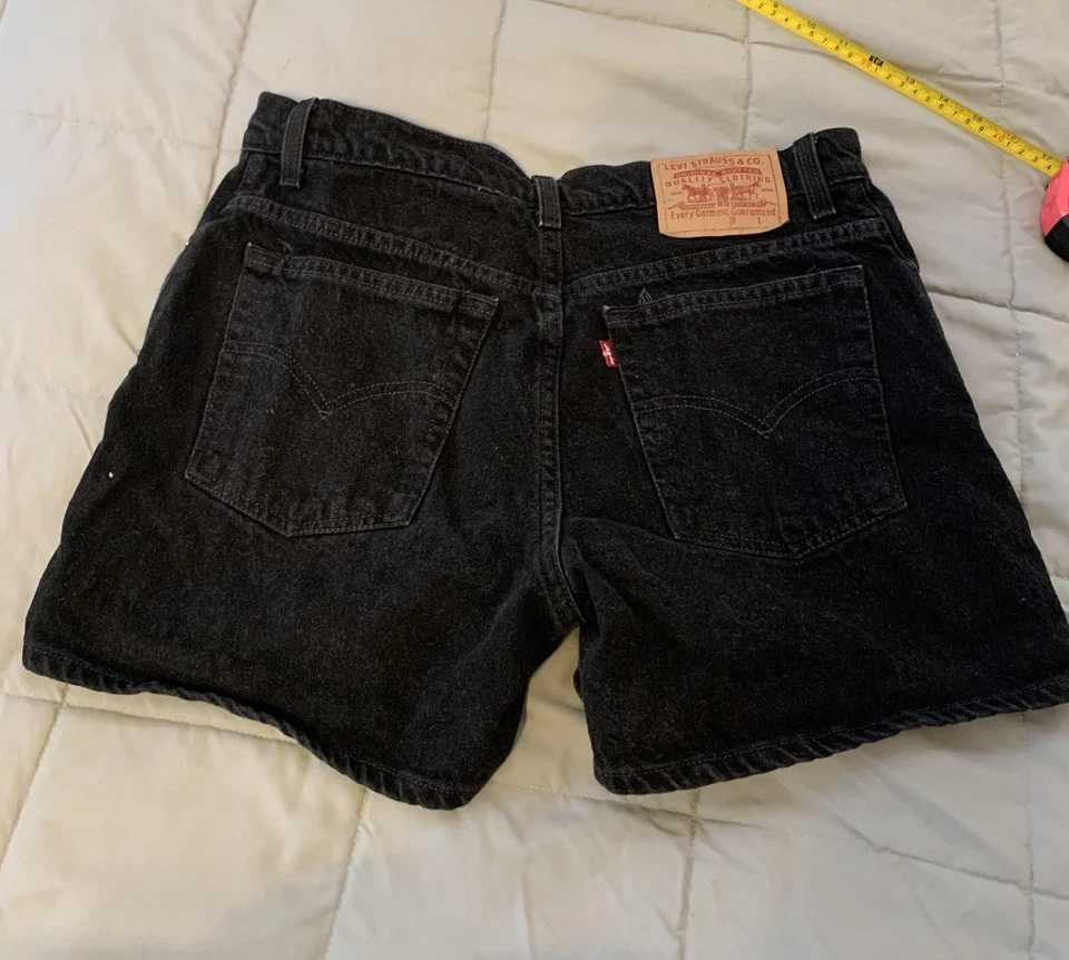 Levis Shorts Womens 11 High Rise Denim Cutoff Casual Vintage Style - Image 4 of 4