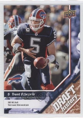 2009 Upper Deck Draft Edition History Bronze 71/125 Trent Edwards #175 0i0 - Image 1 of 3