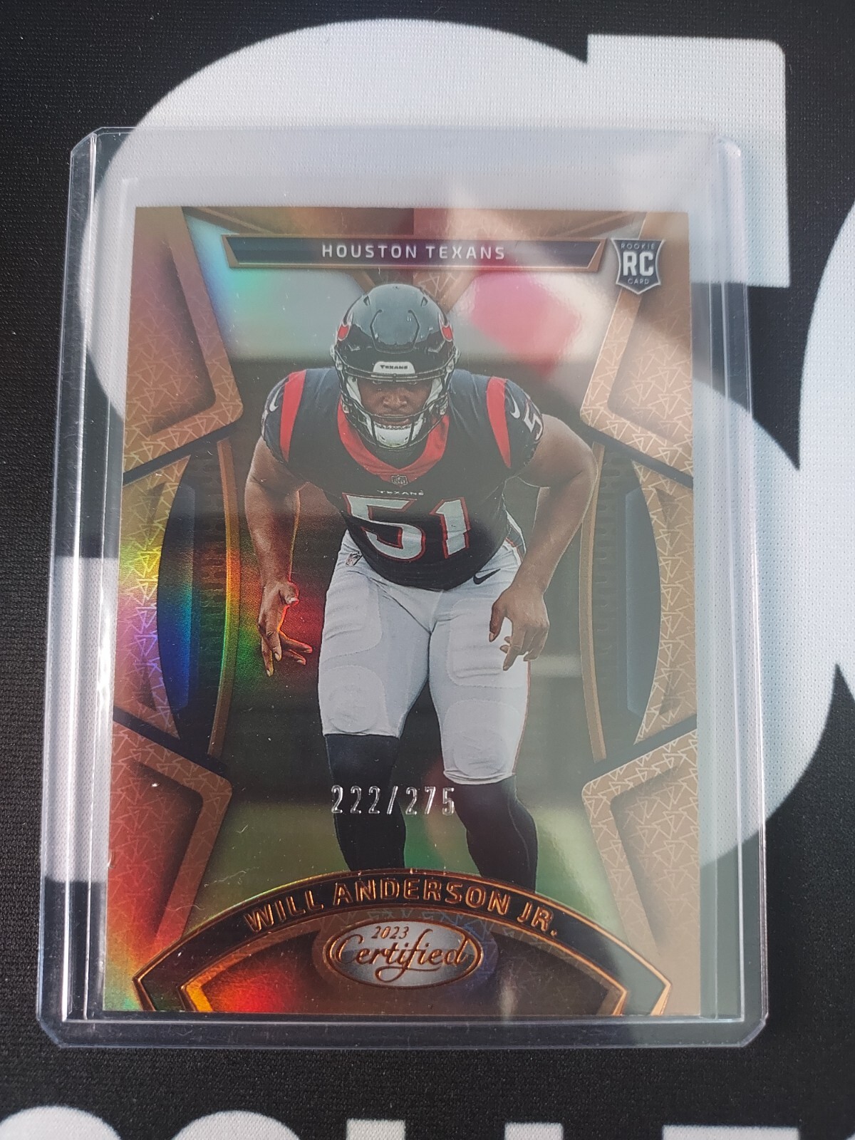 2023 Panini Certified Will Anderson Jr. Bronze Mirror #/275 #148 Rookie RC Champ