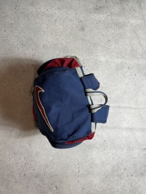 Vintage 90s Backpack Bag Parachute Nike Big Swoosh Drill Y2K | eBay