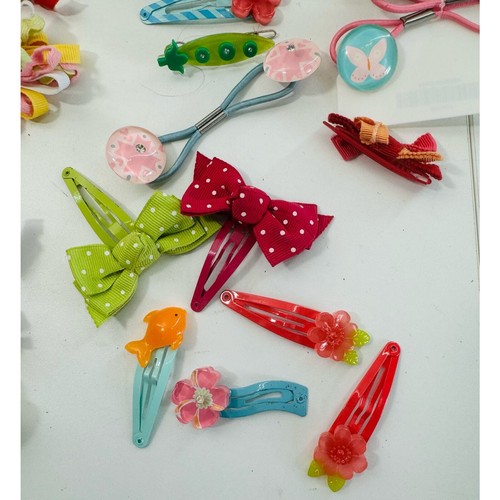 VINTAGE GYMBOREE Hair Accessories LOT 32 Pieces Sunglasses Bows Curls Barrette - Picture 8 of 9