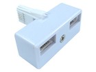 ADAPTER SPLITTER PLUG BT DOUBLE TWIN PHONE PX 2 WAY SKY PHONE