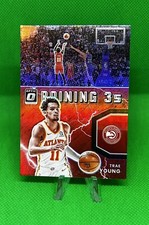 2021-22 Donruss Optic Basketball Raining 3’s SP 5/99 Trae Young
