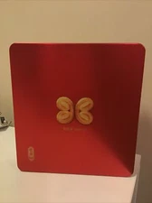 Kee Wah Bakery  Palmiers Empty Red  Tin Box Case Pre-Owned