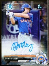 Quinn Brodey Card 2017 Bowman Chrome Draft Autographs #CDAQB 