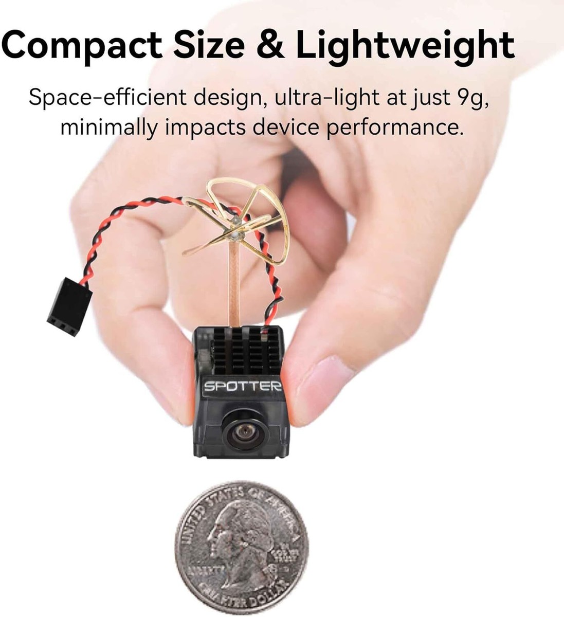 Spotter V2 5.8G FPV AIO Camera OSD Mic FOV 700TVL 40CH Video Transmitter  RCDrone | eBay UK