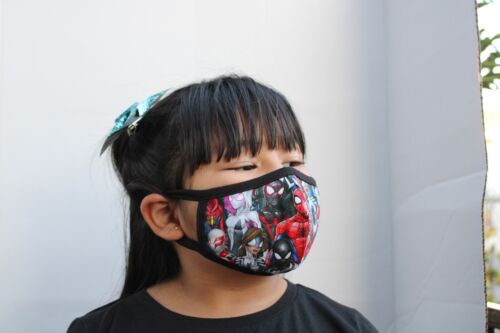 6 FACE MASK KIDS COTTON FABRIC WITH POCKET ( 4 TO 7 YEARS OLD ) - Picture 2 of 11