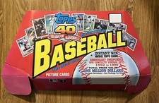 Rickey Henderson Bo Jackson Wade Boggs 1991 TOPPS BASEBALL RETAIL DISPLAY