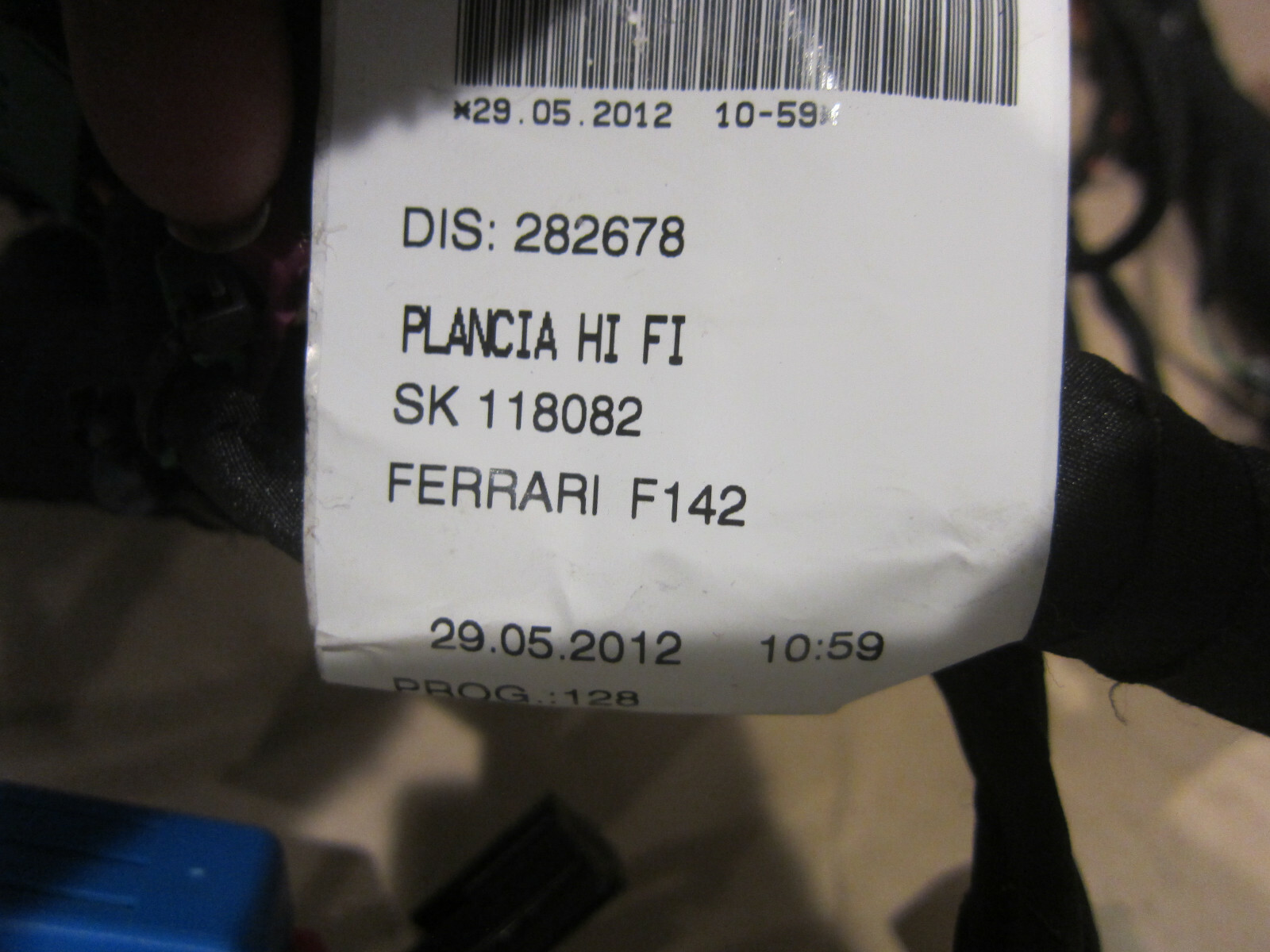 Ferrari 458 Italia - Spider - Dashboard Connection Cables  - P/N 282678