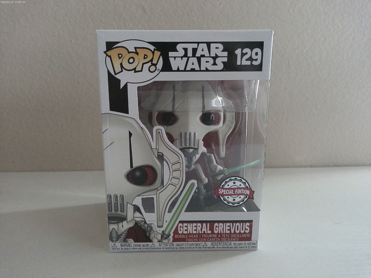 Funko Pop Star Wars General Grievous #129 Special Edition With Pop