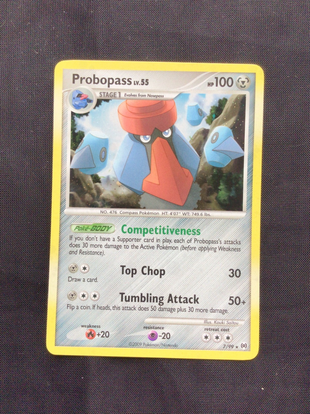 Pokemon Cards: Platinum Arceus Rare Holo: Probopass 7/99
