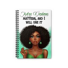 "MY VOICE" Spiral Notebook - Ruled Line