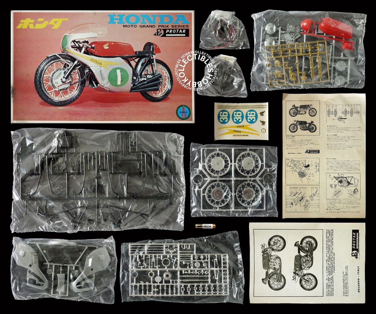 Fuji 1/9 Moto Honda 250 cc 6 Cilindri Motorcycle Rebox Protar Rare