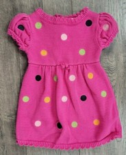 Baby Girl Gymboree 3-6 Month Pink Knit Carousel Ride Dress