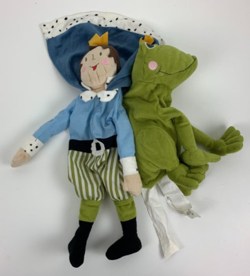 IKEA Frog Prince Plush Toy KVACK Green Toad Prince Doll 2-in-1 Stuffed Animal