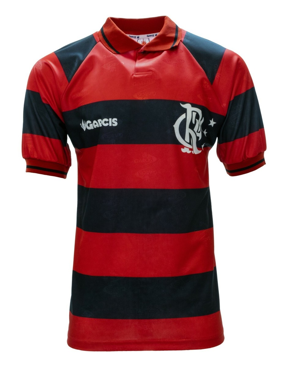 Garcis Men Soccer Jersey Flamengo Black and Red | eBay