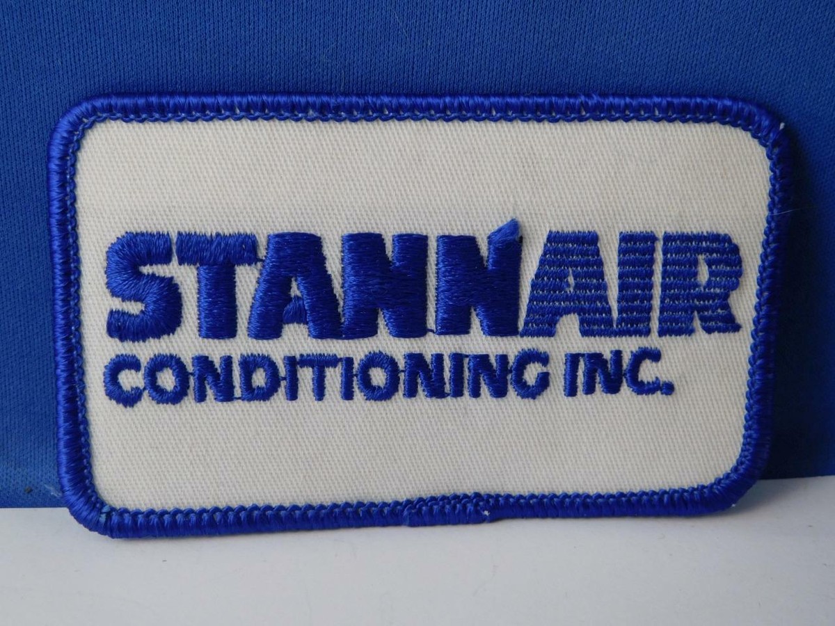 STANN AIR CONDITIONING VINTAGE PATCH HAT BADGEHVAC PLUMBING