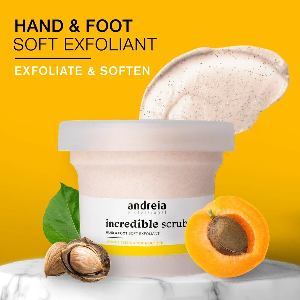 Hand & Foot Exfoliant, Scrub Treatment for Feet - Manicure/ Pedicure - Andreia
