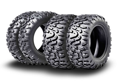 MCKINLEY UTV ATV Tires 27X9-14 & 27X11-14 6 Ply Full Set Super Mud Offroad X612