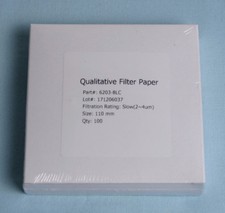 FILTER PAPER 11 cm 100 DISCS QUALITATIVE SLOW 103