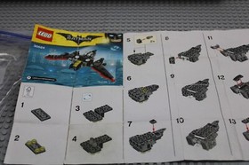 LEGO (30524) Batman Movie 2016, Mini Batwing, Used, Complete W/Manual, No Box