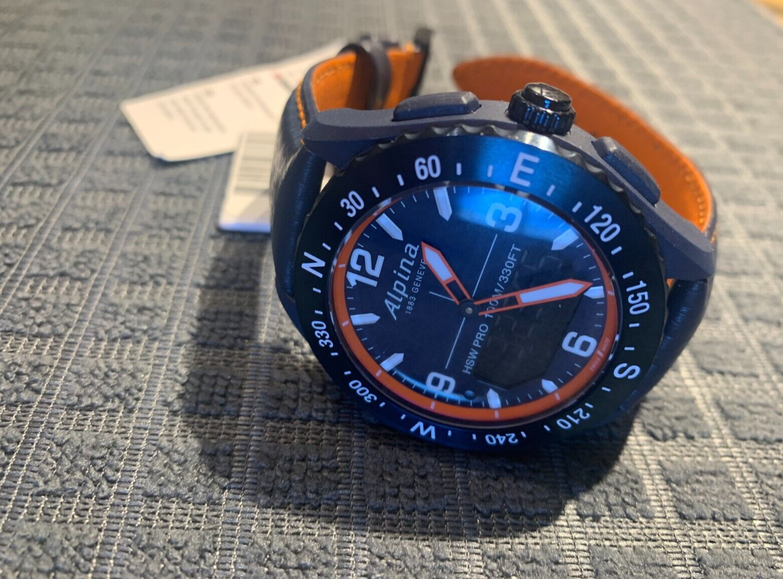 ALPINA ALPINER X AL-283LNO5NAQ6L NAVY BLUE ANALOG-DIGITAL SMARTWATCH 45 MM NEW