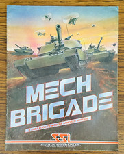 MECH BRIGADE SSI MANUAL BOOK 1985 VTG Simulation of Modern Armored Warfare