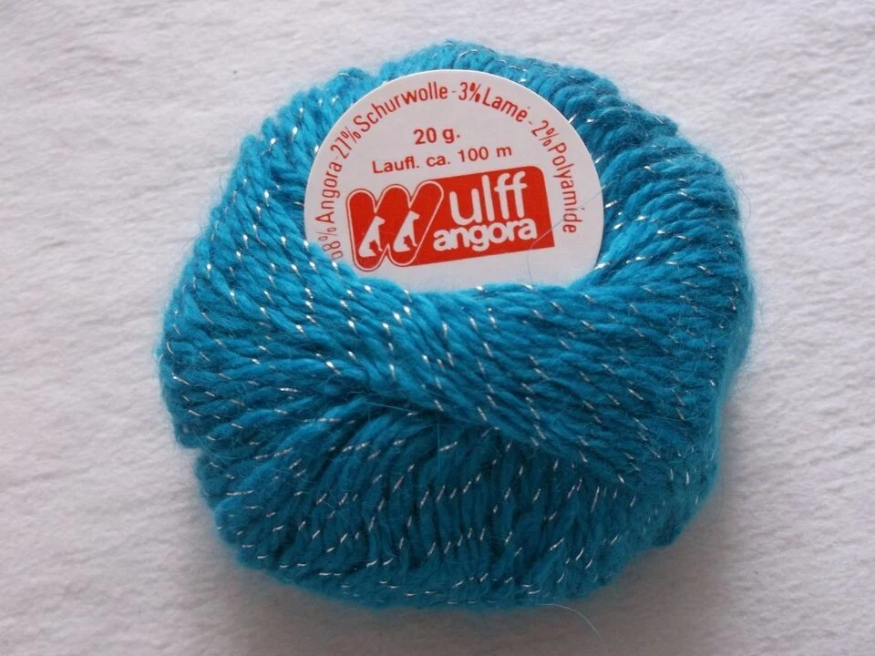 Angora Garn Wolle mit Lurex-Faden 200g - Bild 3 von 3