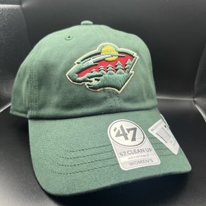 NHL MINNESOTA WILD WOMENS ‘47 CLEAN UP NWT SIZE OSFA ADJUST HAT FANATICS 🔥 