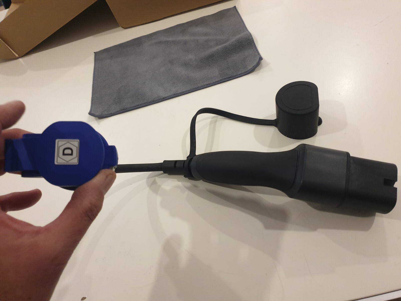 CAVO DI RICARICA  RENAULT TWIZY FASE 16A 0.50 mt TIPO 2