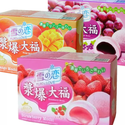 Japanese YUKI & LOVE Fruity Mochi Gift Set (Strawberry, Mango