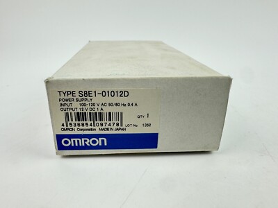Omron TYPE S8E1-01012D Power Supply 12VDC 1A
