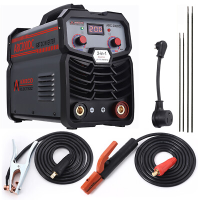 Amico ARC-200DC, 200A Professional Stick Arc TIG Welder, 80% Duty Cycle